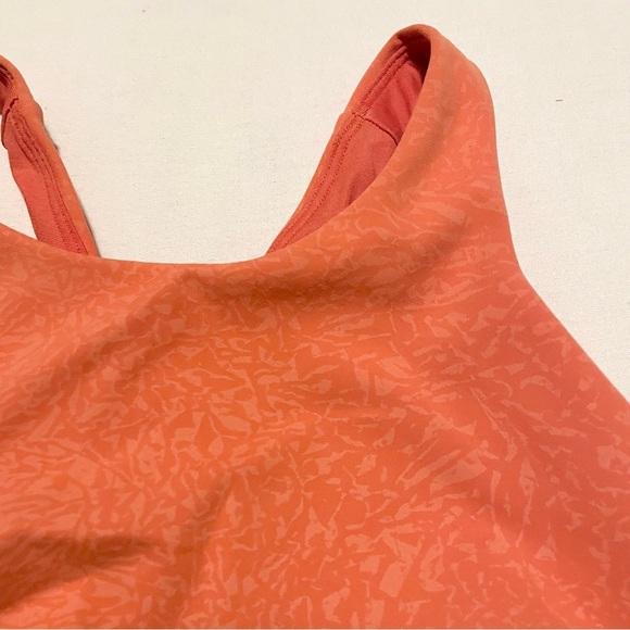 Lululemon Wunder Train Long-Line Bra Medium Crunch Warm Coral Size 6 - Picture 3 of 15